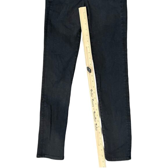 Veronica Beard Black Raven High Rise Button Fly Skinny Jeans Size 26 Denim - Picture 6 of 10